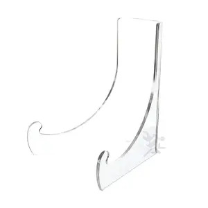 7.5" Clear Acrylic Shallow Bowl Display Stand for 9" - 11" Bowls