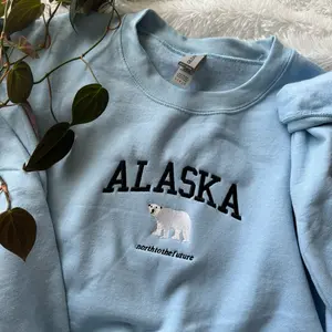 Alaska Embroidered Sweatshirt Unisex