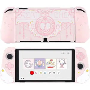 P-PDT07     Protective Case Compatible with Switch Console and Joy Con- Slim Cover Case with Ergonomic Design for Switch Model- Star Wings (for Switch OLED)