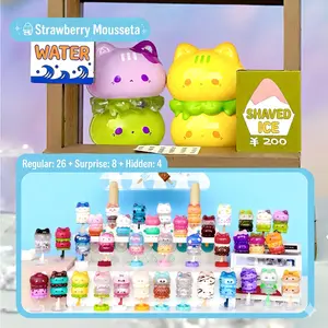Octcat Ice Cream Series Mini Figure Blind Box, Original Design, Fun Decor, Collectible, Octocat, Octopus Cat, Mystery Box, DIY Material