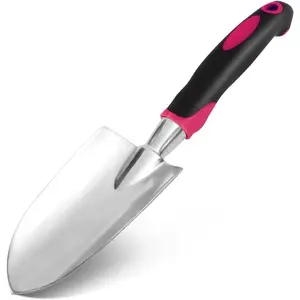 Garden Trowels -  Heavy-Duty Manganese Steel Super Garden Hand Trowels-Dig, Shovel and  -Black/Red