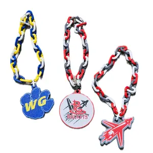 Oversized Chain School Spirit Necklaces