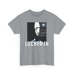 Locked In Alien Shirt- Alien Locked In Shirt- Trend Shirt- (Brainstorming)