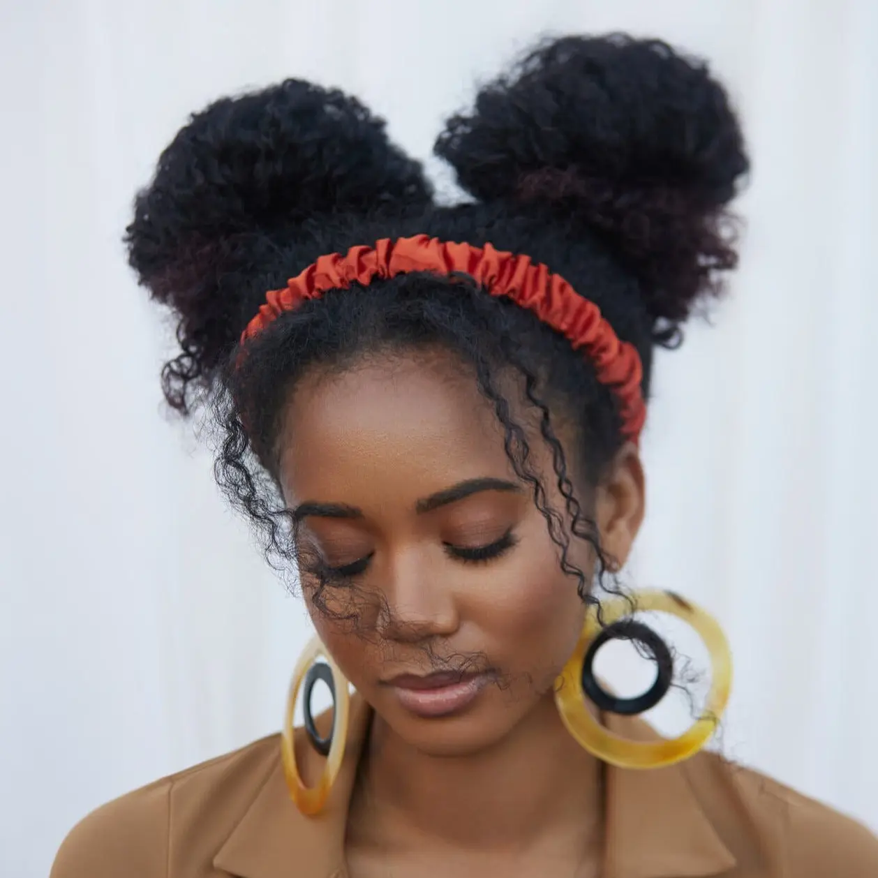 Maple Satin Ruched Headband