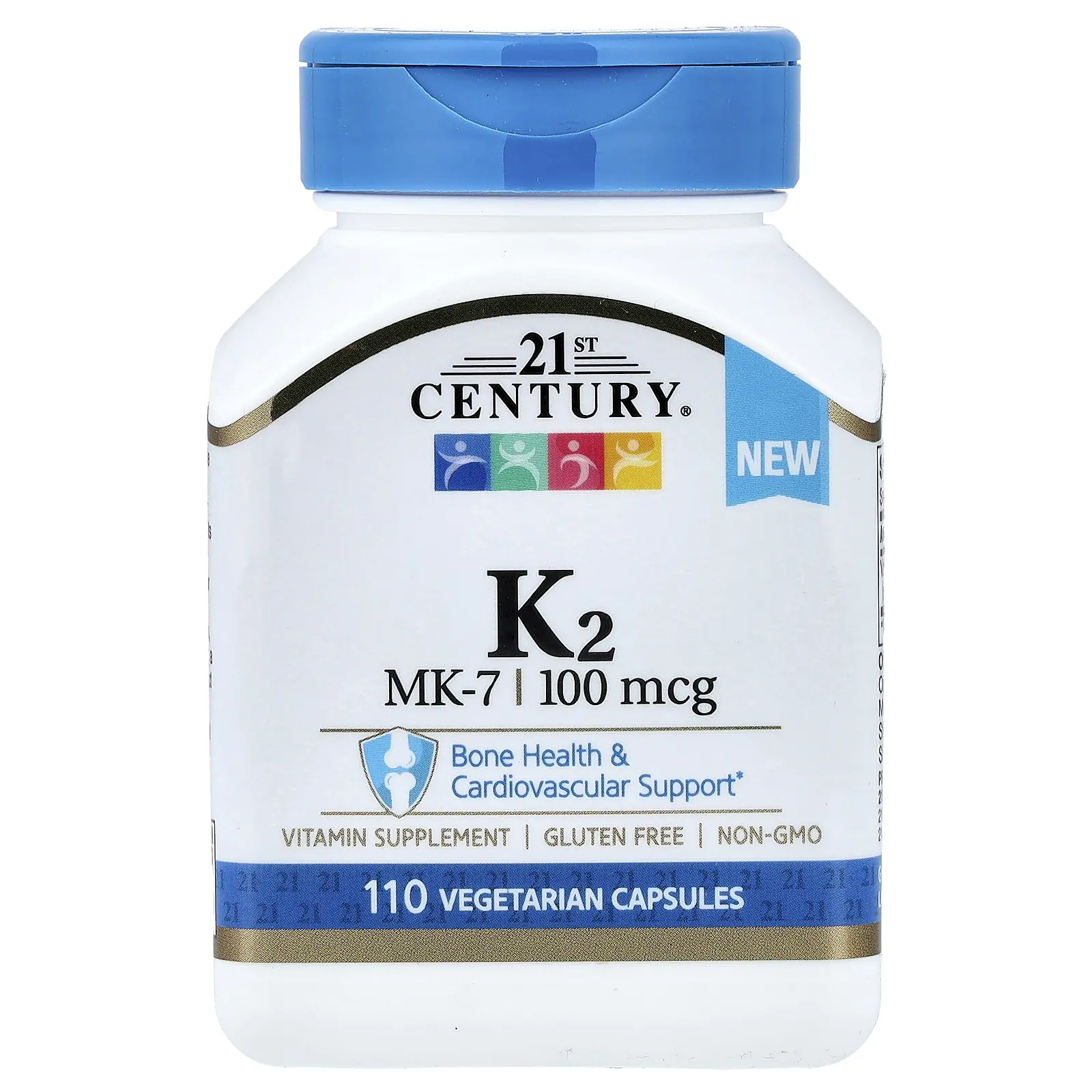 21st Century Vitamin K2, 100 mcg, 110 Vegetarian Capsules 21st Century Vitamin K2, 100 mcg, 110 Vegetarian Capsules