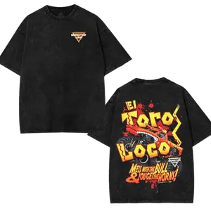 Monster Jam El Toro Graphic Cotton Washed shirt for Monster Truck Fans and Racing Style, Streetwear T-Shirt, Family Shirt, Graphic Acid Washed Shirt, Monster Truck Fan Gift, Wash shirt, summer outfit, holiday outfit