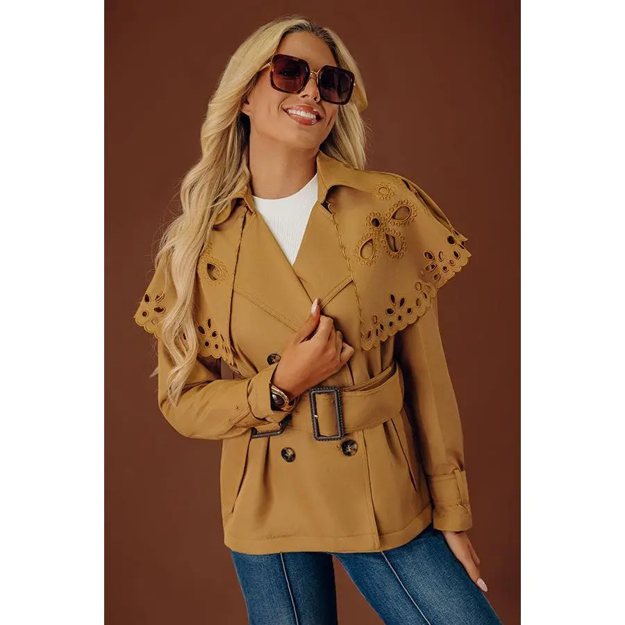 Pumpkin Spice Feels Eyelet Jacket