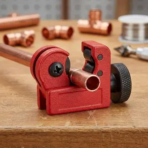 Professional mini tube cutter: precision multi-purpose hand tool for copper pvc 7 thin stainless steel pipes. anti-slip grip with durable high-carbon steel blades, clean cuts for hvac gas water repair installation 7 diy home metal plastic pipe cutting.