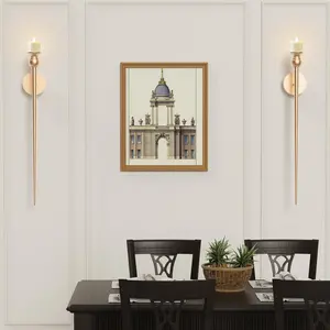 2PCS Candle Sconces Long Wall Candle Holder, Set of 2 Large Wall Candle Sconce Modern Chic Home Decor for Bedroom, Dining Room, Living Room 31in