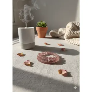 Strawberry Quartz Stone 10MM - Natural Quartz Stone in Strawberry Color with No Additional Features or Decorations