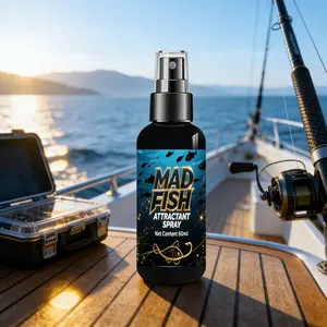 Fish Bite Extreme Attractant Spray 60ML, Long-Lasting Bait Additive, Draws Fish From Distance, Fishing Lure Enhancer
