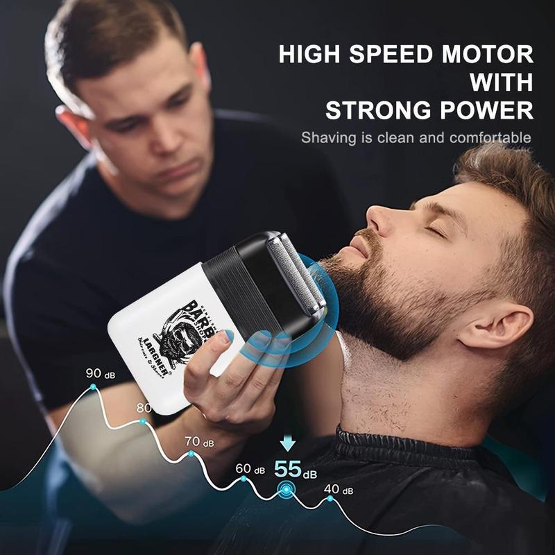 Professional Hair Clipper & Shaver Set, Barber Clipper Set, 1 Set Rechargeable Hair Trimmer & Electric Razor with Accessories, Great Gifts for Father, Husband & Boyfriend