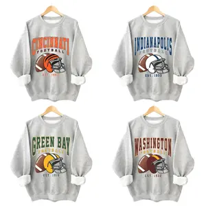 Vintage Football All Team Sweatshirt Collection, Classic Unisex Retro Sports Fan Crewneck, Football Gift Menswear Top