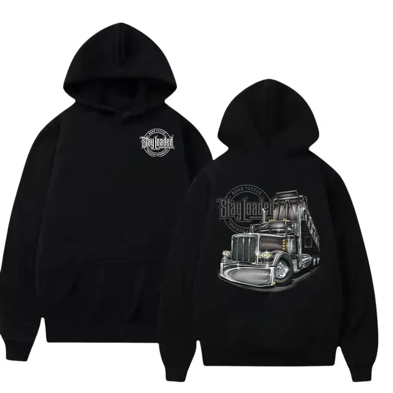 Stay Loaded Slammin Gates Hoodie, Dump Truck T-Shirt, Retro Semi Truck Tee, Big Rig Trucker Tee, Heavy aul Truck Apparel Car Enthusiast, Trucking Culture Wear, Bold Trucker Streetwear For Men, Top Menswear