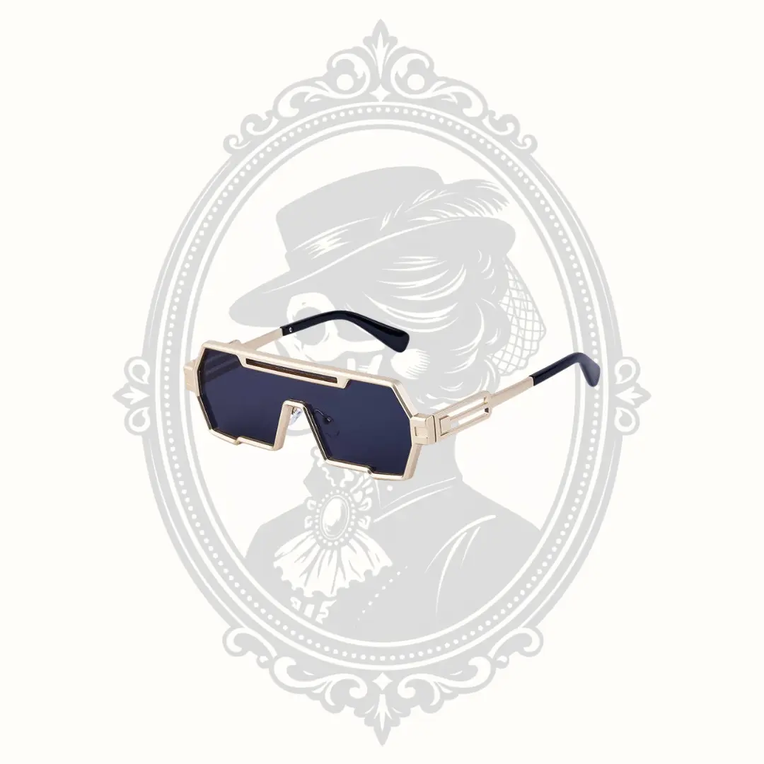 Vintage Steampunk Shield Sunglasses | UV400 Unisex Eyewear