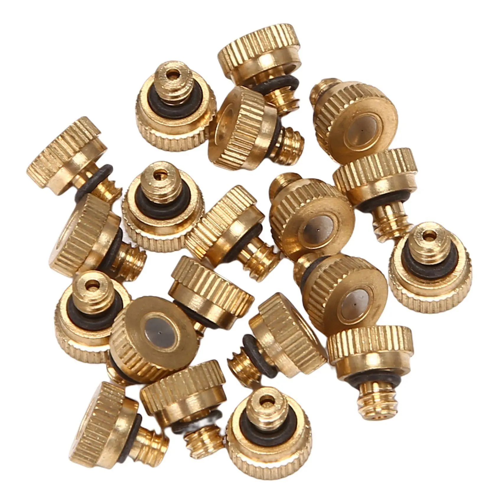 20Pcs Fog Mist Nozzle,Low Pressure Mist Cooling Nozzle,Misting Nozzles Orifice 0.1Mm