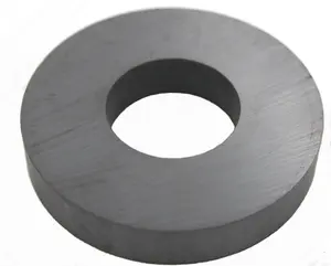 Donut Shape, 2.5" Diameter, 0.5" Thick Ferrite Ring Magnet