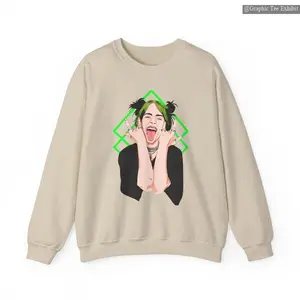 #BillieEilissh Cool Sweatshirt, Trendy Shirt Gift for Man and Woman, Unisex Shirt, Cool Tee , Solid Colors