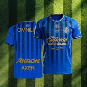Chivas New Uniform Soccer Jersey, Breathable Game Day Sports Shirt, Short Sleeve, Quick-Dry Football Shirt, Liga MX Fans Jersey