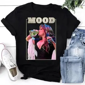 Mood Jenni Rivera Tee – Full Color Graphic Singer Tee, Full Size, Music Quote Shirt, Casual Streetwear Unisex Top, Vintage Mexican Streetwear Unisex Shirt