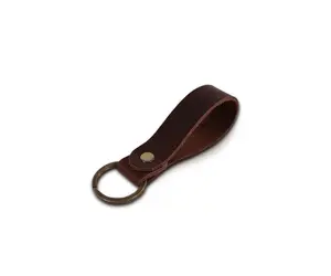 Personalized Leather Keychain - Custom Engraved Key Ring - Handcrafted Leather Keychain - Your Name, Your Style