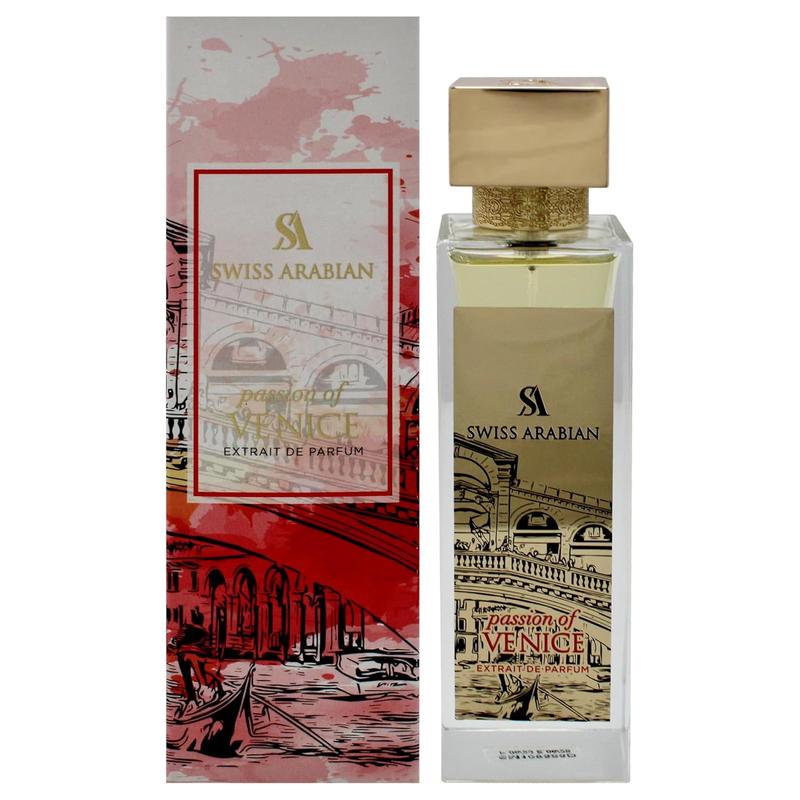 Swiss Arabian Passion of Venice 100 ml Eau de Parfum – Long-Lasting Arabic Perfume for Men & Women with Woody Musk, Vanilla, Patchouli & Pepper – Unisex Arabian Fragrance – 3.4 oz (100 ml)