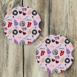 Purple Eras Car Coasters