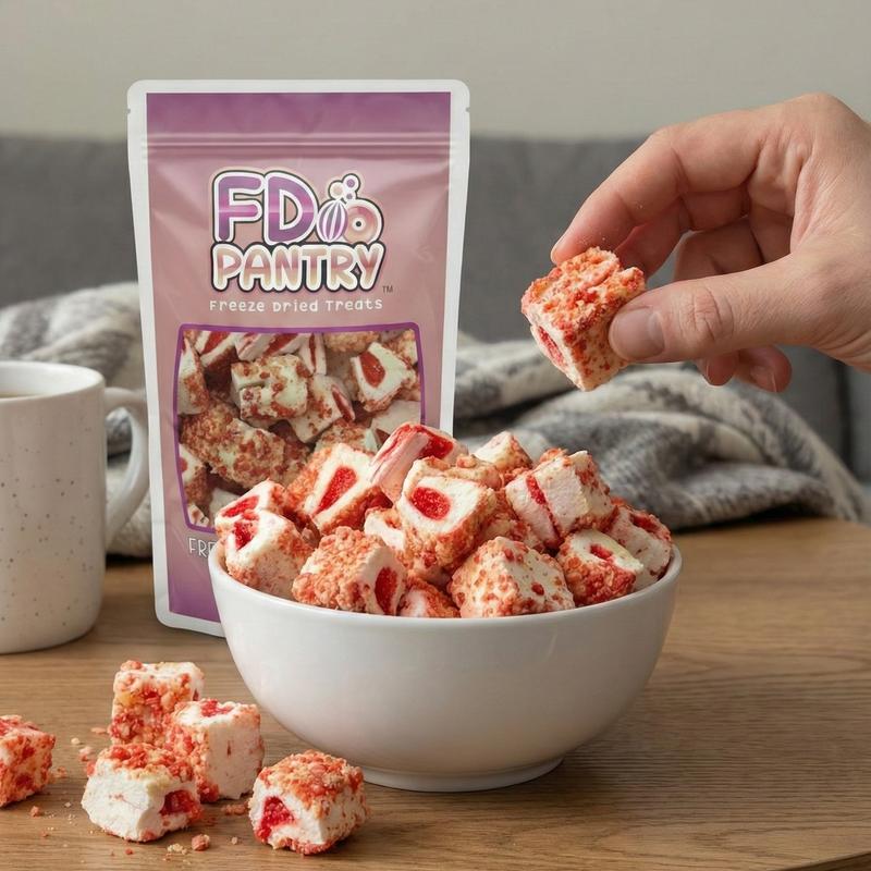 FD Pantry Freeze-Dried Ice Cream Crunch Bites – Strawberry Shortcake, Cookie Crunch & Chocolate Eclair Flavor (2 oz |  Snack Treat