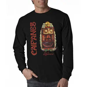 Rock en español Caifanes el silencio long sleeve mens t-shirt Casual Classic Cotton Crewneck