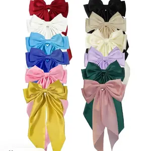 Lace Bows Assorted Colors Satin Hair Bows for Women and Girls Perfect for Hair Accessories and Styling 3pack