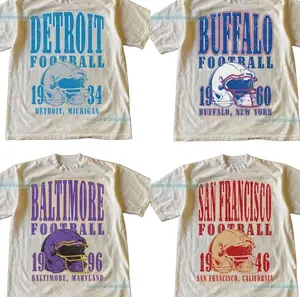 Vintage All Team Football Tshirt, Classic Sports Graphic Tee, Retro Inspired Casual Outfit, Comfortable Everyday Wear, Perfect Gift For Football Fans