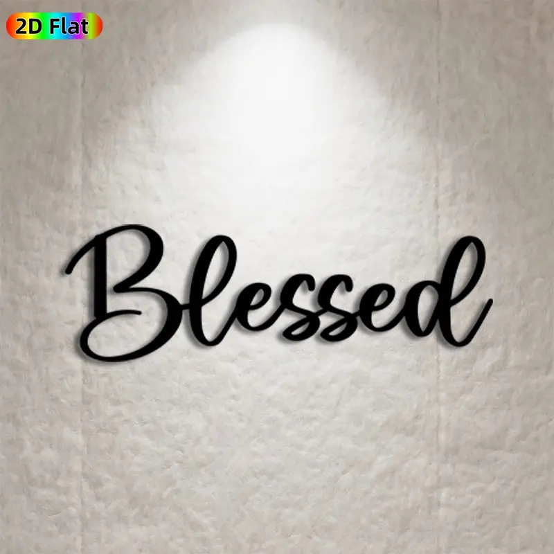 1pc Blessed Metal Wall Art,Blessed Statue Mural, Ideal Gift for New Year, Thanksgiving, Faith Decor Enthusiasts, Rust-Resistant Metal Wall Decor Wall Sculptures, Perfect for Living Room Wall & Garden Fence, Inspirational Home Decor