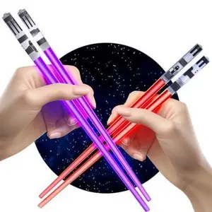 Lightsaber Chopsticks Light Up Saber Led (4 Pairs Red Blue Green Purple)