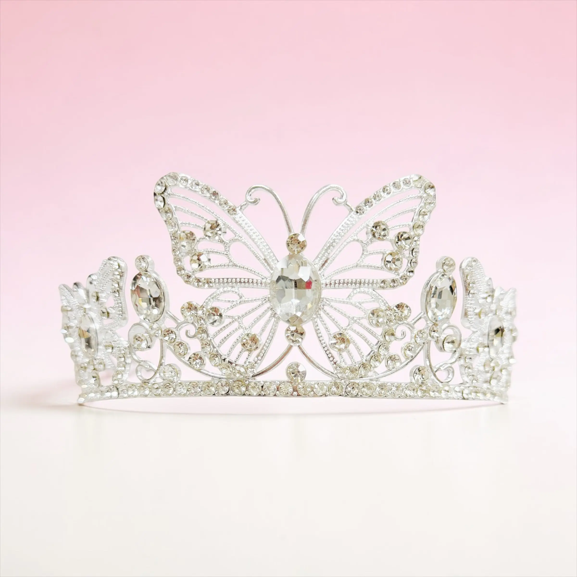 Butterfly Rhinestone Tiara, Crystal Birthday Crown for Women and Girls, Fairy Princess Headband for Prom, Wedding & Cosplay Costume, Bling Bling Hair Gems, Birthday Crowns, Crystal Tiara, Styling Accessory, Shiny Stones, Cute, Mother's Day Gift