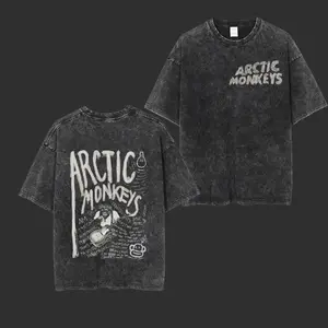 Arctic Monkeys Retro Acid Washed Tee, Vintage Tee , Gift for Anime Lover