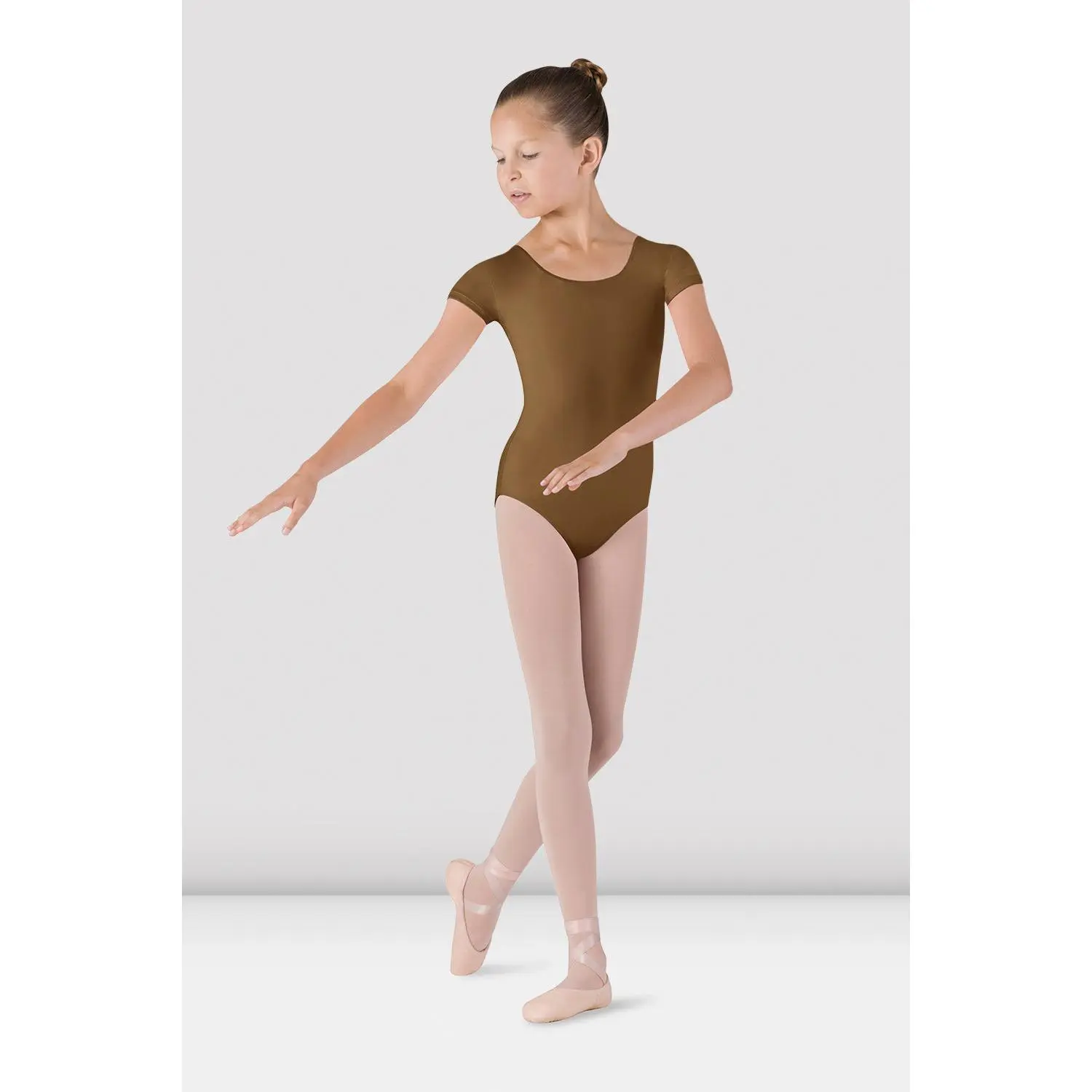 BLOCH - CL5602 Girls Cap Sleeve Leotard  Almond