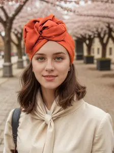 Women's Vintage French Headscarf, Fashion Square Scarf Hairband Twist, Muslim Headwear, Casual Hat, Ideal for Daily Wear and Gifts, Fashion Hair Scarves