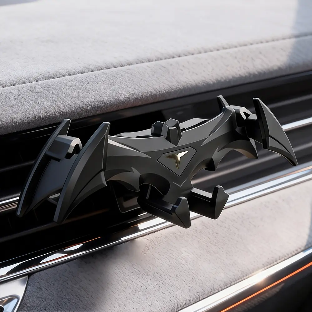 Cool Bat-Style Car Phone Holder, Universal Air Vent Mount, Hands-Free Car Phone Stand, Unique Car Interior Accessory