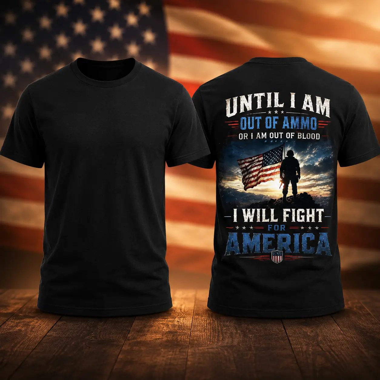 MM Graphic T-Shirt, American Pride Tee, Unisex Black Shirt MADE IN USA