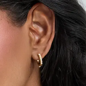 EVRY JEWELS Gold or Silver Plated Women's Hypoallergenic Heavenly Hour Earrings