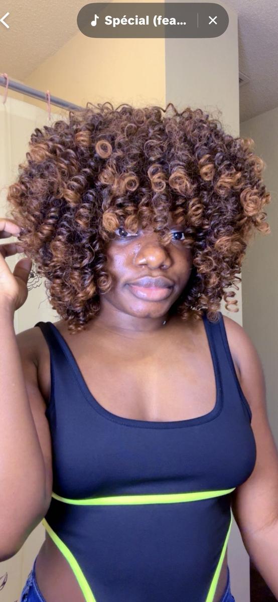 Item: brown mixed golden