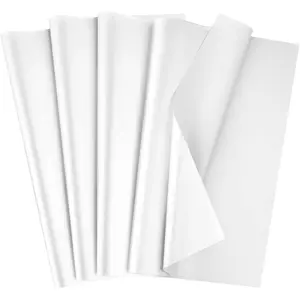 80 Sheets 14 x 20 Inch White Bulk Gift Wrapping Tissue Paper for Gift Bags Christmas DIY Arts Crafts Shredded Filler Birthday Graduation