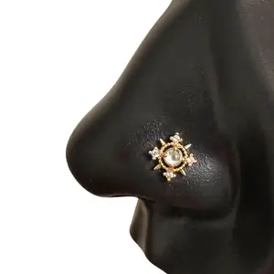Statement Gold Iridescent Sunburst Nose Stud Statement Gold Iridescent Sunburst Nose Stud