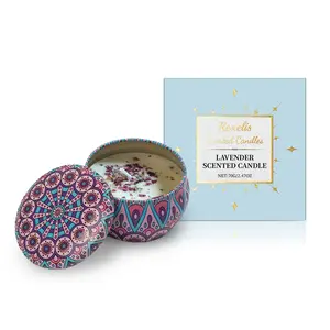 Roxelis Lavender Scented Candle Fragrance Candle Light Elegant Romantic Atmosphere Daily Home Fragrance Long-lasting Scent