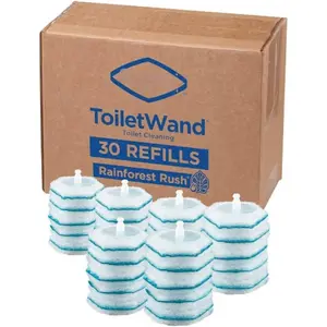 Original  ToiletWand Disinfecting Refills, Rainforest Rush, 30 Ct (Package May Vary)