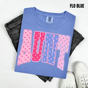 Aunt Pink Polka Dots Comfort Colors T-Shirt 'NLB'