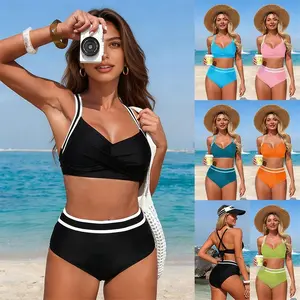 Women‘s Quick Dry Beach Bikini Set: Wire-Free Comfort with Removable Padding & Stretch Fit for Swimming