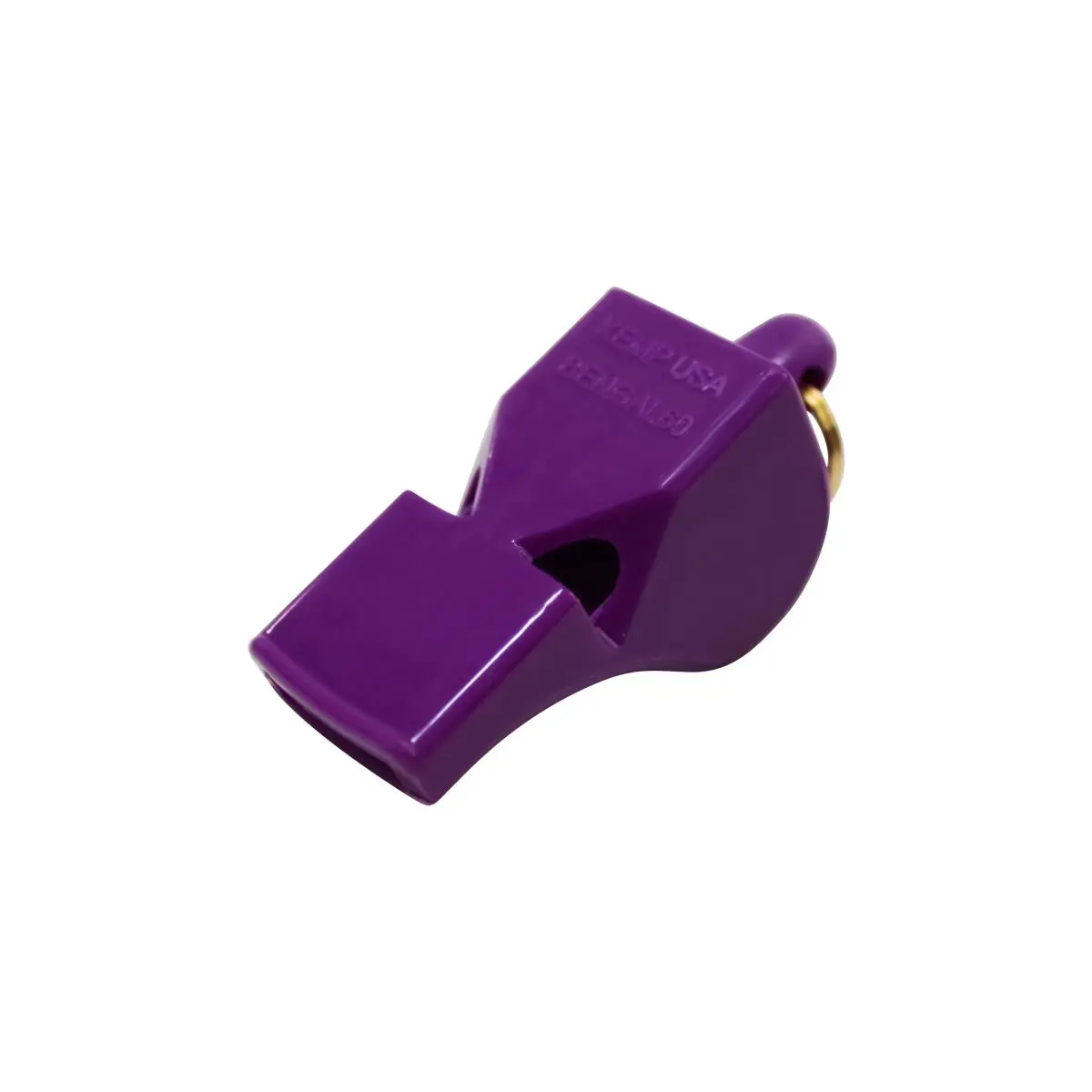 Kemp USA Bengal 60 Pea-Less Whistle - Purple Lacrosse Whistle for Outdoor Activities, High Dollar Design, Heard Above Ambient Noise, No Moving Parts, Self-Clear Chambers, No Deteriorating, No Jamming, High Dollar Pea-Less Whistles
