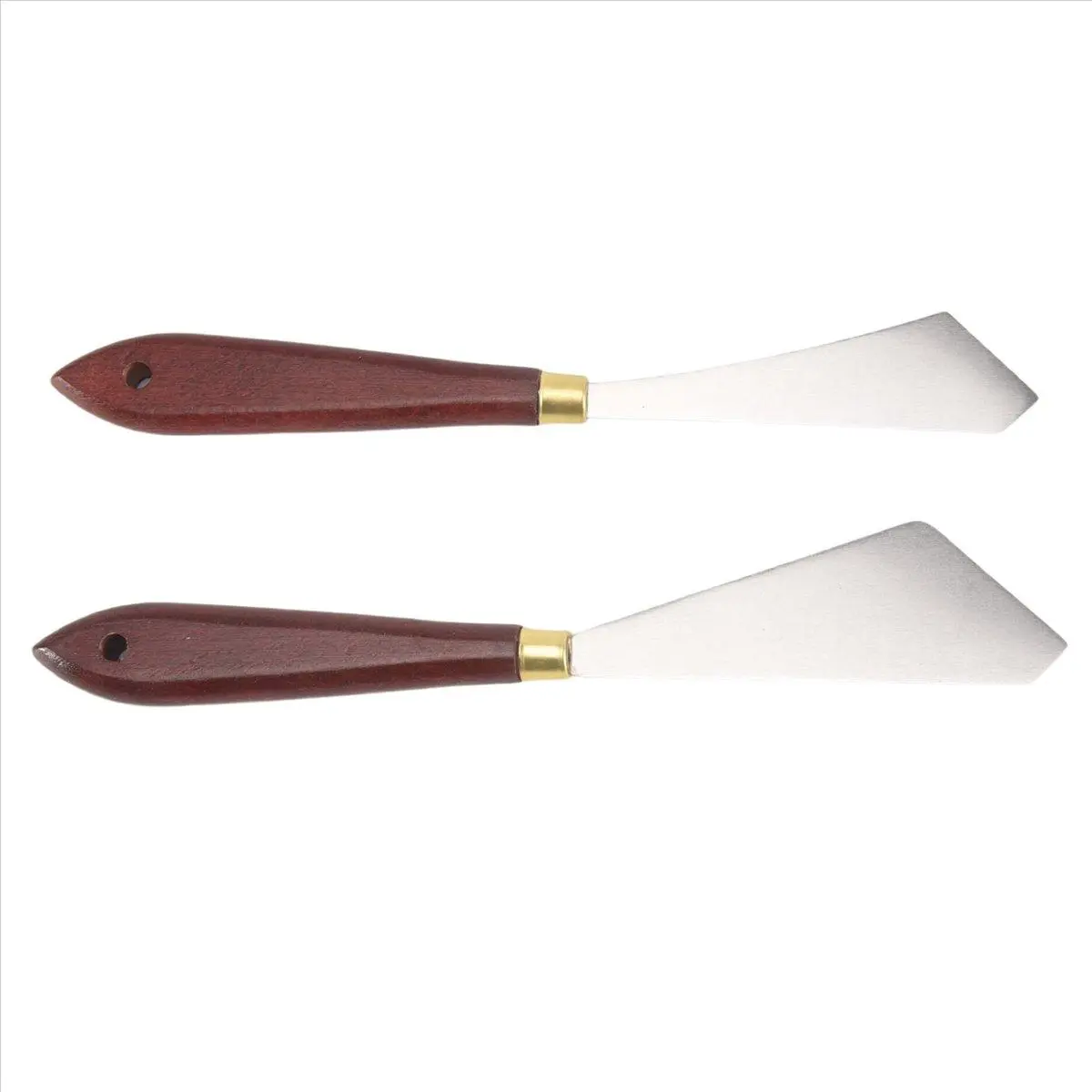 2 Pcs Painting Scraper Knife Stainless Steel Painting Mixing Scrapers Palette Painting Knife for Painting Art Tool