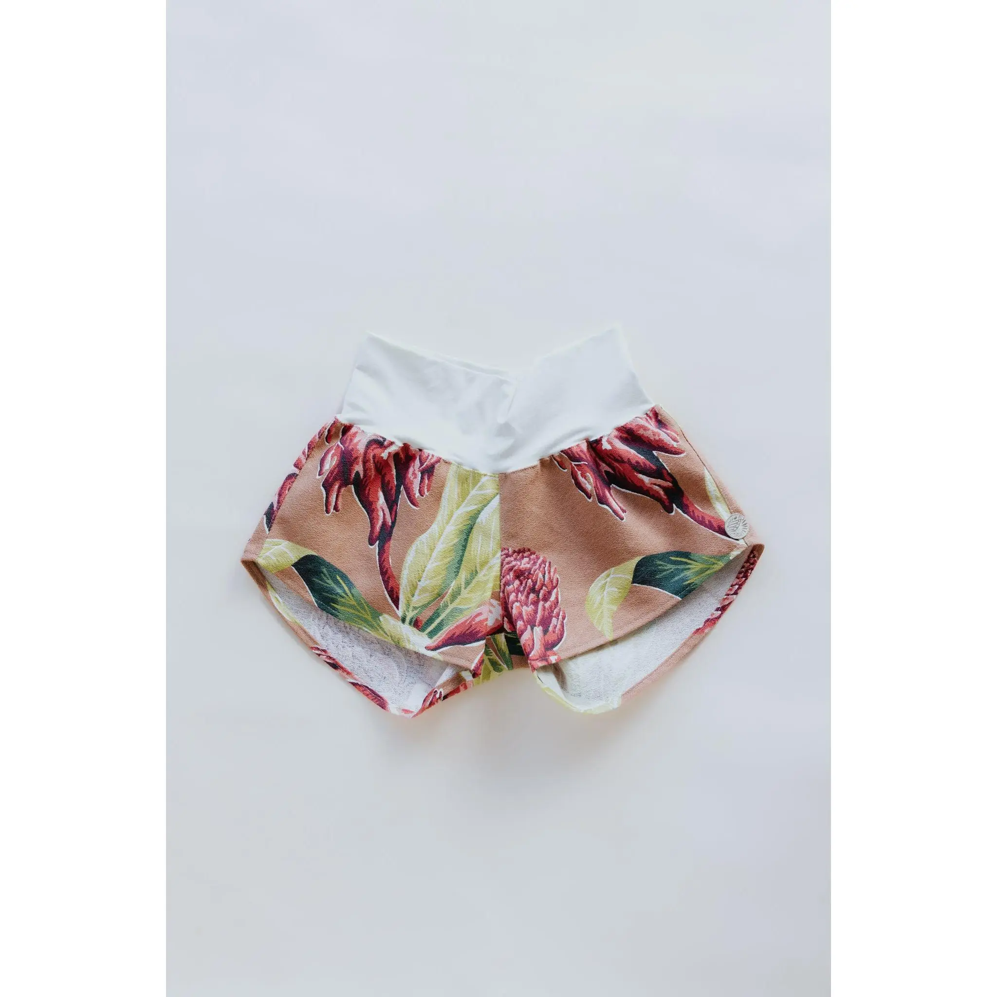 Vintage Aloha Pau Hana Shorts - Torch Ginger